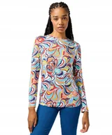 Bluzki damskie - Koszulka Wrangler LS SLIM TEE 112362568 Latigo Print M - miniaturka - grafika 1