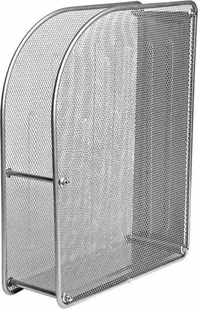 Forofis Pojemnik na czasopisma 26x30cm FOROFIS 91317 srebrny metalowy - Inne meble do salonu - miniaturka - grafika 1