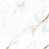 Płytki ceramiczne - Gres szkliwiony Viena Bianco połysk 60x60 - miniaturka - grafika 1