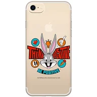 Etui i futerały do telefonów - ERT GROUP etui na telefon Iphone 7/8/ SE 2/ SE 3, case oryginalny i oficjalnie licencjonowany przez Looney Tunes, wzór Bugs 020, optymalnie dopasowane, plecki z TPU częściowo przeźroczyste - miniaturka - grafika 1