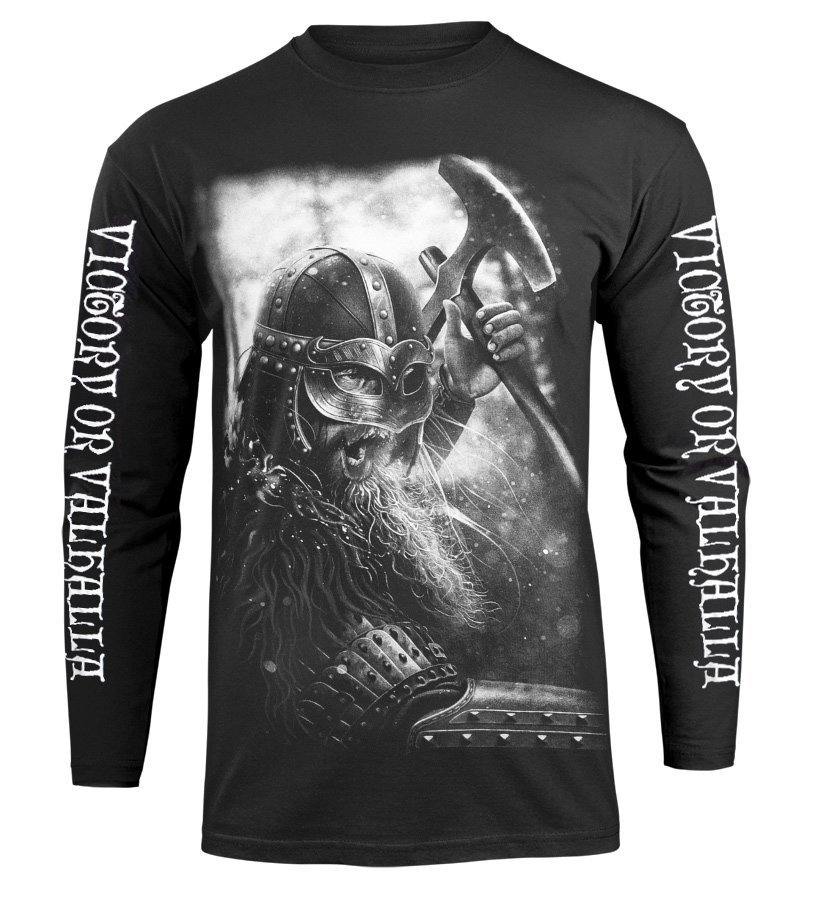 longsleeve VICTORY OR VALHALLA - VIKING WARRIOR-M