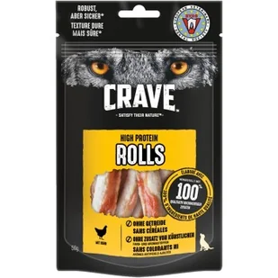 CRAVE High Protein Rolls 8 x 50 g Kurczak - Przysmaki dla psów - miniaturka - grafika 1