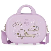 Kosmetyczki, organizery i kuferki - Enso Beautiful Day Neceser Adaptable z messenger Fioletowy 29x21x15 cms Sztywny ABS 9,14L 2,52 kg, Fioletowy, Neceser, kosmetyczka z paskiem na ramię - miniaturka - grafika 1