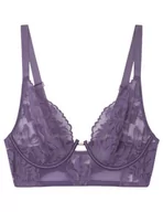 Biustonosze - Women'secret Biustonosz Bustier Koronka Fioletowy Tiul Kobieta, Fioletowy/Liliowy, 100C - miniaturka - grafika 1