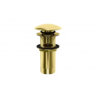 Korki do umywalek - KOHLMAN KOREK EGDB Korek umywalkowy GOLD BRUSHED - miniaturka - grafika 1