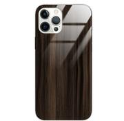 Etui i futerały do telefonów - Etui drewniane iPhone 12 Pro Max Premium Wood Dark Brown Forestzone Glass - miniaturka - grafika 1