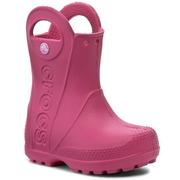 Kalosze damskie - Crocs Kalosze Handle It Rain Boot Kids 12803 Candy Pink - miniaturka - grafika 1