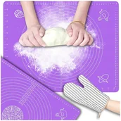 Obrusy i serwetki - STOLNICA SILIKONOWA MATA KUCHENNA ANTYPOŚLIZGOWA PODKŁADKA 40x50cm SYLIKON - miniaturka - grafika 1