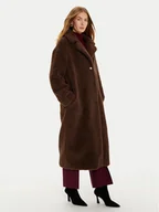 Płaszcze damskie - Guess Futro New Alina W3BL86 WF2C2 Brązowy Regular Fit - miniaturka - grafika 1