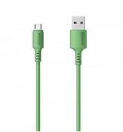 Kable komputerowe i do monitorów - SOMOSTEL SOMOSTEL KABEL USB MICRO 3A SOMOSTEL ZIELONY 3100MAH QUICK CHARGER 1.2M POWERLINE SMS-BP06 MACARON SMS-BP06 ZIELONY SMS-BP06 Zielony micro - miniaturka - grafika 1