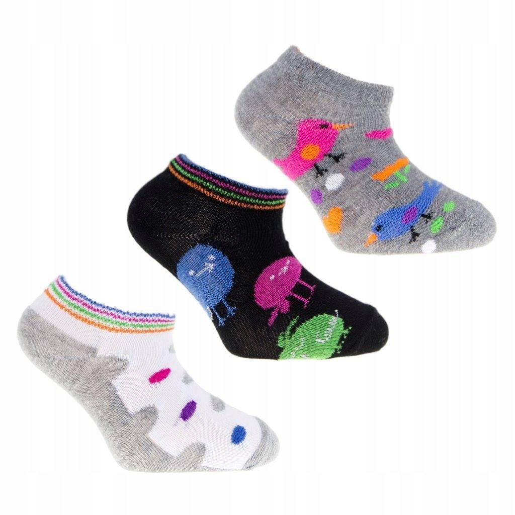 Stopki Skarpety Dziewczęce 3 PARY 23/26 MORAJ