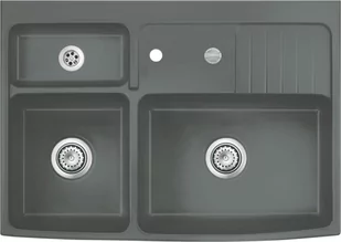 SystemCeram CENTRA 90 LAVA 80 (50950280) - Zlewozmywaki - miniaturka - grafika 1