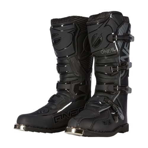 O'NEAL Buty motocrossowe MX Enduro Metalowa ochrona podeszwy, łatwo regulowane klamry TRIBUTE Boot Dorośli Czarny Rozmiar 47/13