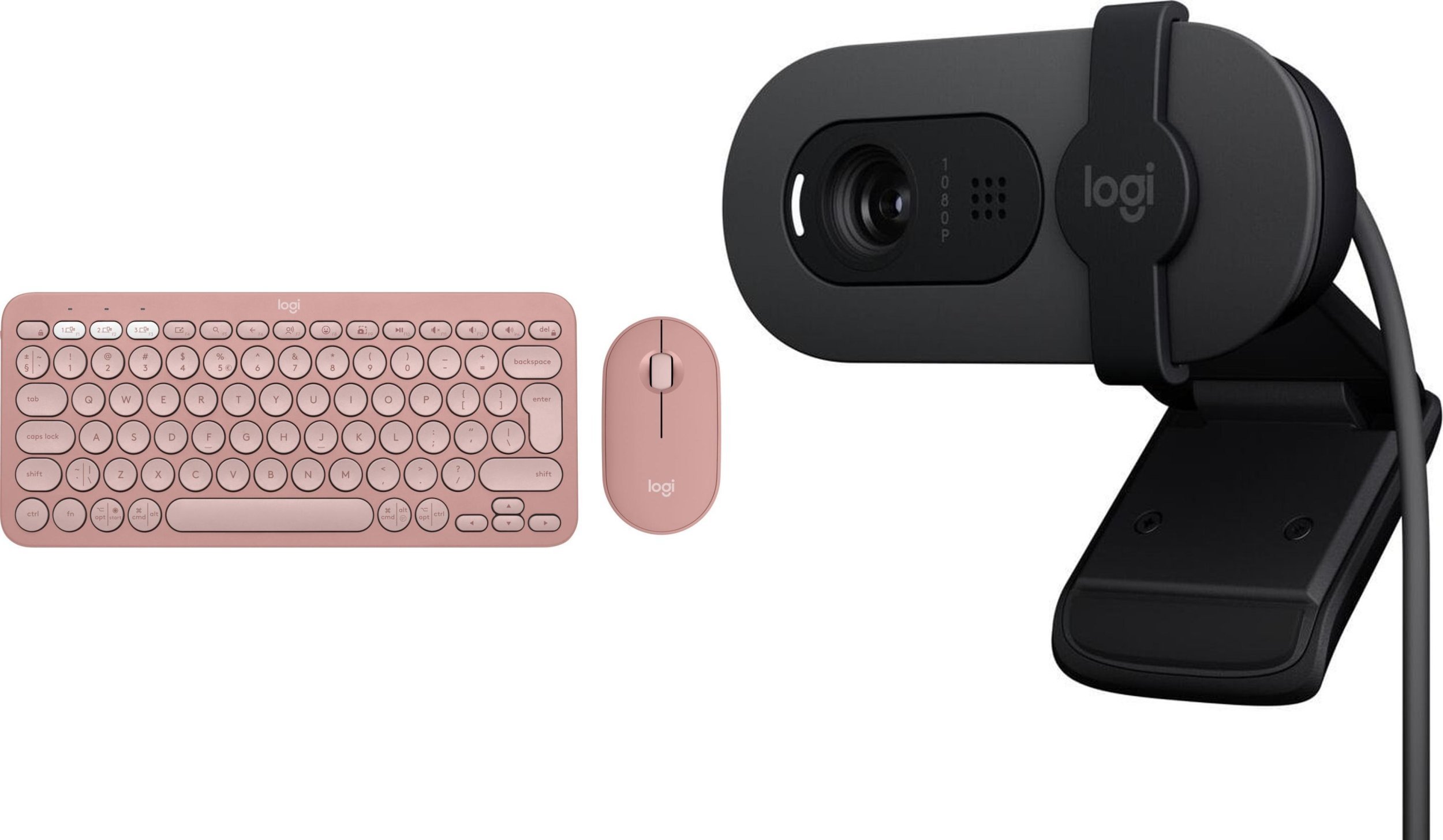 Klawiatura + mysz Logitech Pebble 2 Combo 920-012241 + Brio 100 960-001585