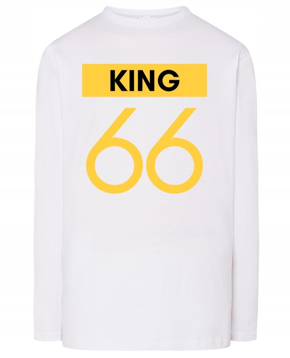Longsleeve męski nadruk KRÓL KING 66 r.3XL