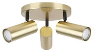 Lampy sufitowe - Candellux Lighting złote reflektorki na sufit z regulacją ustawienia COLLY 98-01726 złota lampa sufitowa spoty GU10 led ruchome tubki 98-01726 - miniaturka - grafika 1