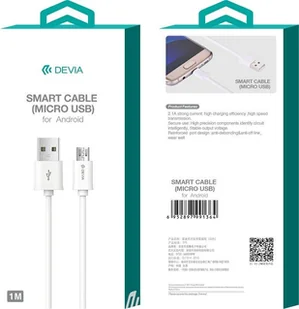 Devia Kabel USB Devia Micro USB 1m czarny BRA005893 - Kable USB - miniaturka - grafika 2