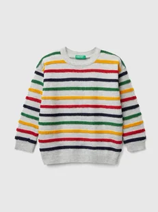 Benetton Sweter ze wzorem - Bluzy i sweterki niemowlęce - miniaturka - grafika 1