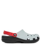 Klapki i japonki męskie - Crocs Klapki Retro Sport Classic Clog 211281 Szary - miniaturka - grafika 1