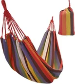 Hamaki - HAMAK OGRODOWY 1 OSOBOWY 200x80CM Z POKROWCEM 1064000 - miniaturka - grafika 1