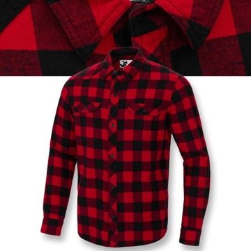 Męska Koszula flanelowa Pitbull Klasyczna Koszula w kratę Mitchell