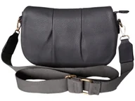 Torebki damskie - Torebka Damska, Miejska Mała Listonoszka Na Ramię, Kolor Szary - miniaturka - grafika 1