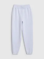 Spodnie sportowe damskie - Damskie spodnie dresowe joggery 4F 4FWSS25TTROF1010 - niebieskie - miniaturka - grafika 1