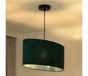 Lampy sufitowe - Duolla - Żyrandol na lince OVAL 1xE27/15W/230V zielony - miniaturka - grafika 1