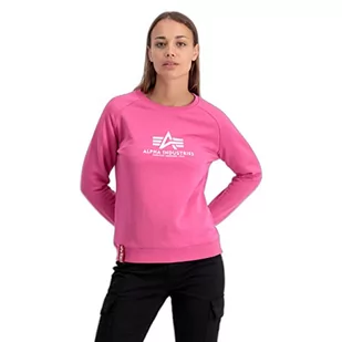 ALPHA INDUSTRIES New Basic Damska bluza, Magenta, S - Bluzy damskie - miniaturka - grafika 1
