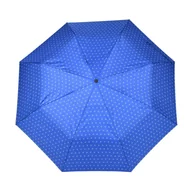 Parasole - Parasol damski Tamaris Daily Minimals manualny składany do torebki niebieski w kropki - miniaturka - grafika 1