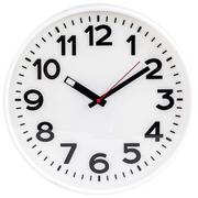 Zegary - Zegar ścienny klasyczny, 30 cm, biały - miniaturka - grafika 1