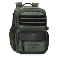 Plecaki - Pepe Jeans Bromley Plecak Przenośny Przenośny 15,6 cala Zielony 28x40x16 cm Poliester 20,46L by Joumma Bags, Zielony, Talla única, Regulowany plecak - miniaturka - grafika 1