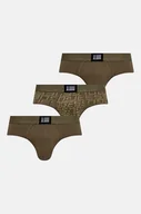 Majtki męskie - Guess slipy 3-pack męskie kolor zielony U4RG02.K6YW0 - miniaturka - grafika 1