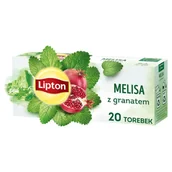 Herbata - Lipton Herbatka ziołowa aromatyzowana melisa z granatem 24 g (20 torebek) - miniaturka - grafika 1