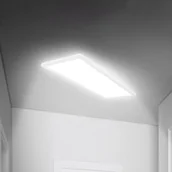 Lampy sufitowe - Briloner Lampa sufitowa LED Move, biały / opal, przedpokój, tworzywo sztuczne - miniaturka - grafika 1