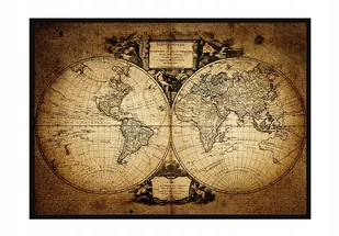 Plakat w ramie E-DRUK Stara Mapa, 53x73 cm - Plakaty - miniaturka - grafika 1