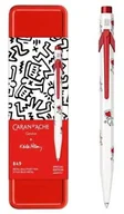 Długopisy - Długopis CARAN D''ACHE 849, Keith Haring, w pudełku, biały - miniaturka - grafika 1