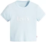 Bluzy damskie - Levi's Damska bluza Graphic Ringer Mini Tee Sweater, Baby Serif Logo Omph, S - miniaturka - grafika 1