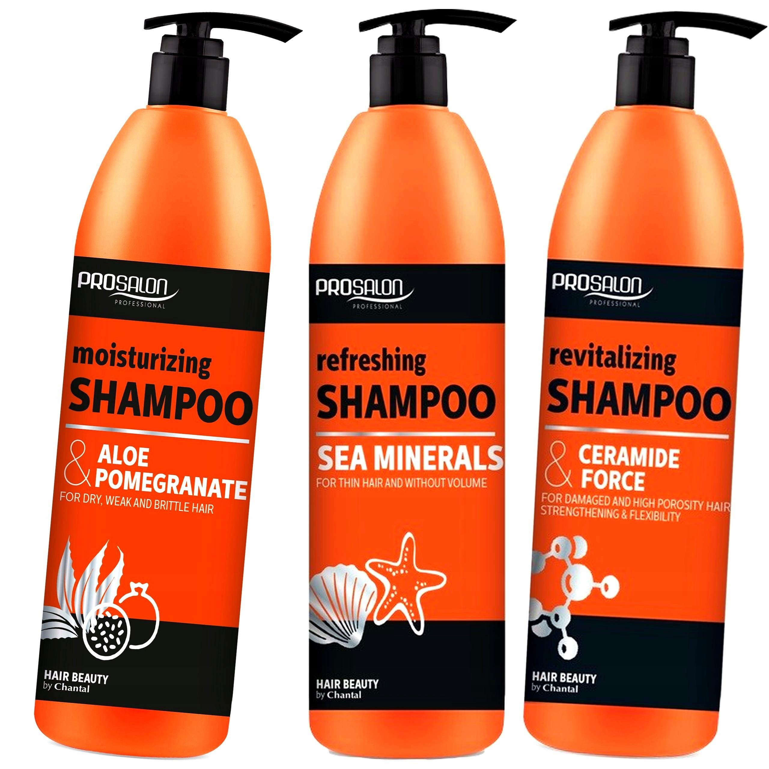 Prosalon Zestaw Szamponów Nawilżających Regeneracja i Blask Włosów
