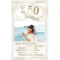 AbCard Kartka okolicznościowa Urodziny 50 PS14 - Kartki okolicznościowe i zaproszenia - miniaturka - grafika 1