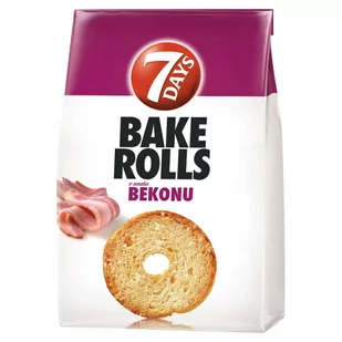 7 Days Bake Rolls Chrupki chlebowe o smaku bekonu 150 g - Chrupki - miniaturka - grafika 1