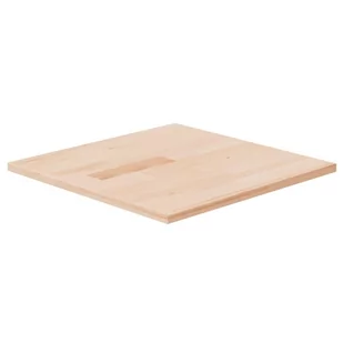 Kwadratowy blat do stolika, 40x40x1,5 cm, surowe drewno dębowe - Blaty meblowe i parapety okienne - miniaturka - grafika 1