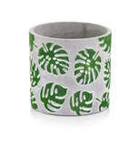 Donice - Ceramiczna Osłonka Na Doniczkę Monstera Liście - miniaturka - grafika 1
