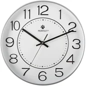 Zegary - Perfect Zegar ścienny PW602-1700-3 srebrny 30 cm - miniaturka - grafika 1