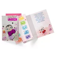 Kartki okolicznościowe i zaproszenia - Kukartka Karnet B6 Urodziny dziecięce (wymienne cyfry) - miniaturka - grafika 1