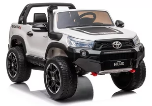 LEAN CARS Auto na Akumulator Toyota Hilux Biały 7643 - Pojazdy elektryczne dla dzieci - miniaturka - grafika 1