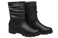 Kozaki damskie - Kozaki Botki AXEL Comfort 4499 H Czarne na Haluksy ocieplane Kosela Medic 9499 - miniaturka - grafika 1