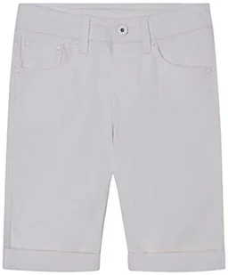 Pepe Jeans Szorty chłopięce Becket Short, biały (Denim-tr0), 10 lat - Spodenki damskie - miniaturka - grafika 1