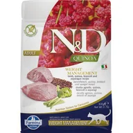 Sucha karma dla kotów - Karma dla kota FARMINA N&D Quinoa Weight Management jagnięcina, brokuły i szparagi 300g - miniaturka - grafika 1