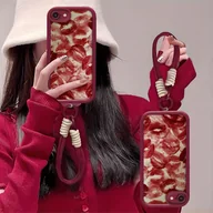 Etui i futerały do telefonów - TEMU Etui na telefon - Etui na telefony z motywem wina i czerwonych ust do Iphone 7/8/SE2/SE3, odpowiednie dla obu płci. Te wysokiej jakości etui TPU - miniaturka - grafika 1